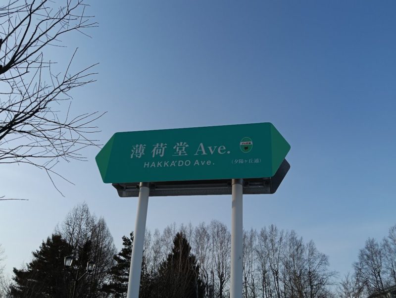 薄荷堂Ave.の看板の画像です